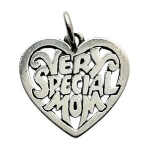 James Avery .925 Sterling Silver “Very Special Mom” Heart Charm